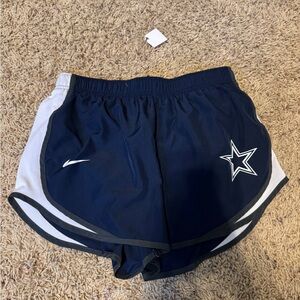 NFL Women's Dark Blue and White Star Athletic Shorts